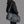 Waterproof duffel bag in dark grey with front logo panel and crossbody strap