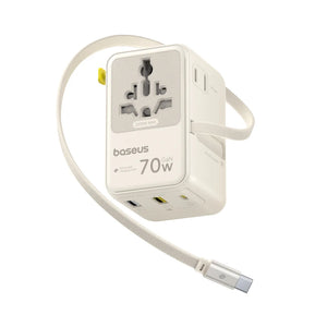 BASEUS PicoGo CG11 70W Universal Travel Adapter with Retractable Cable