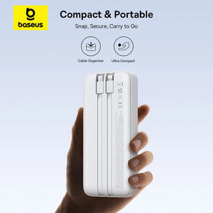 BASEUS Lipow Dual Cable Power Bank with Digital Display
