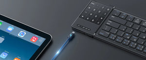 AUSDOM Sofkeys Air3 Foldable Rechargeable Bluetooth Wireless Keyboard