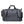 Grey duffle and sports bag with front zipper panel, top handle, and shoulder strap