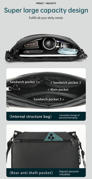 TIGERNU S8359 Lightweight Waterproof Crossbody and Messenger Bag