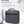 Gray collapsible waterproof toiletries bag with carry handle and front zip closure