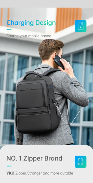 MARK RYDEN MR9103 Large Capacity Waterproof Travel Backpack with USB Charging Port