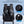 Black waterproof travel backpack with padded adjustable shoulder straps and front pockets