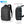 Black compact backpack with front pocket and adjustable straps, fits 15.6-inch laptop