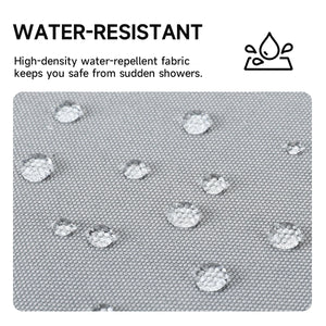 Water-resistant textured fabric for a waterproof travel backpack surface