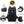 Black waterproof hiking backpack with main compartment, front pocket, and side pocket
