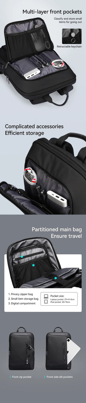 MARK RYDEN MR2492 Ultra Slim Lightweight Waterproof Compact Backpack