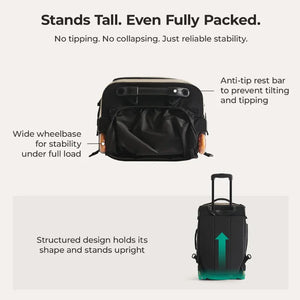 BAGSMART Large Capacity Waterproof Luggage and Travel Backpack