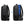 Black expandable travel backpack with zip side panel and padded shoulder straps