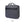 Gray collapsible waterproof toiletries bag with front zipper and top carry handle