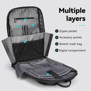MARK RYDEN MR1113 Lightweight Waterproof Compact Backpack with USB Charging Port