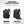 Black detachable backpack with detachable small messenger pocket, regular and magnetic views