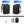 Black travel backpack front view with measurements for small and large sizes