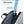 Black waterproof travel backpack with front zip pocket and side strap detail