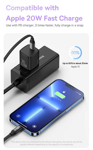 BASEUS Bright Mirror Series 2 Retractable 3in1 Fast Charging Data Cable