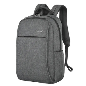 TIGERNU grey lightweight waterproof compact backpack with zip front pocket and carry handle