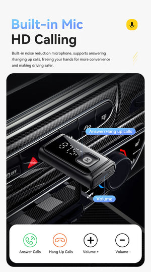 ESSAGER BT17 FM Bluetooth Adapter and USB Dongle
