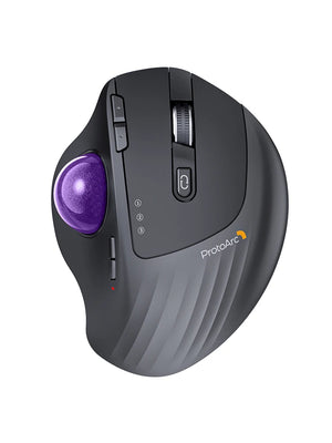 PROTOARC EM01 Ergonomic Rechargeable Bluetooth Wireless Trackball Mouse