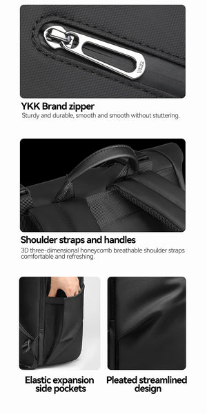 MARK RYDEN MR2908 Expandable Roll Top Waterproof Travel Backpack