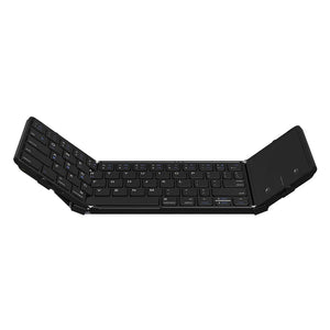 JOMAA Foldable Rechargeable Wireless Keyboard with Touchpad
