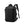Black expandable waterproof business backpack with front compartment and shoulder straps