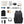 Black travel backpack with arctic hunter logo, top handle, and front zipper pocket