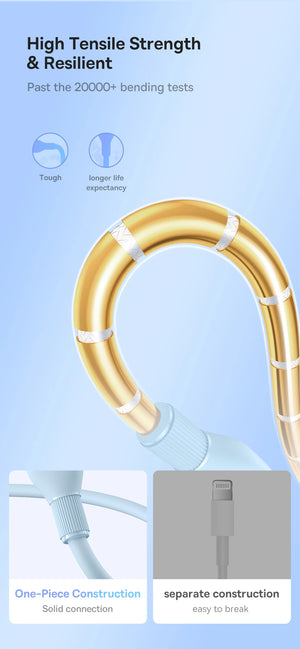 BASEUS Pudding Series 100W USB-C to USB-A Fast Charging Cable