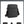 Black compact crossbody bag with rounded top and side zipper, shown in front view.