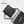 Black genuine leather compact card holder wallet with embossed logo.