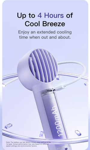 BASEUS GoTrip DT1 Mini Rechargeable Handheld Portable Fan