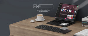 AUSDOM Sofkeys Air3 Foldable Rechargeable Bluetooth Wireless Keyboard