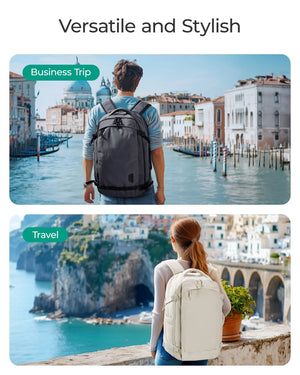 BAGSMART Large Capacity Waterproof Commuter and Travel Backpack