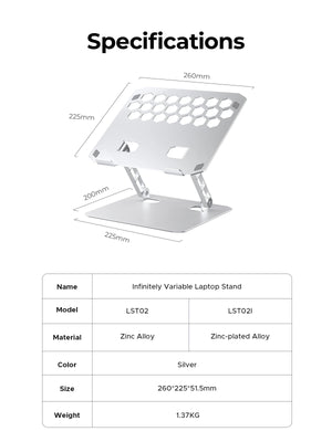 ORICO LST02 Foldable Aluminium Notebook and Laptop Stand