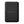 Black leather magnetic card holder wallet with secure horizontal clasp
