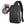 Black waterproof crossbody chest bag with front zip pocket and adjustable shoulder strap