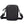 Black waterproof crossbody messenger bag with flap and adjustable shoulder strap