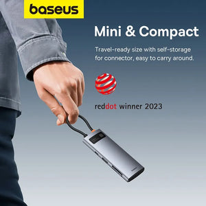 BASEUS Metal Gleam Series 7in1 USB-C Multiport Adapter and USB Hub