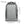 Light grey waterproof travel backpack with front pocket and top carry handle