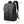 Waterproof commuter backpack in black with top handle, padded straps, front flap pocket