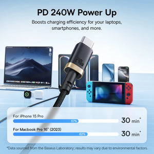 BASEUS Dura Series 240W USB-C to UBS-C Fast Charging Cable