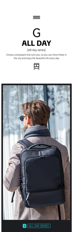 MARK RYDEN MR6033 Compact Durable Waterproof Business and Laptop Backpack