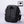 Black waterproof crossbody bag with glossy surface and water-spray droplets