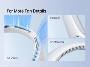 JISULIFE Life3 Rechargeable Portable Neck Fan