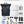 Black roll-top waterproof travel backpack with front strap buckle and roll-top closure