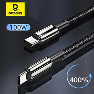 BASEUS Tungsten Gold 100W USB-C to USB-C Fast Charging Cable