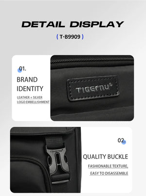 TIGERNU B9909 Detachable Waterproof Crossbody and Messenger Bag