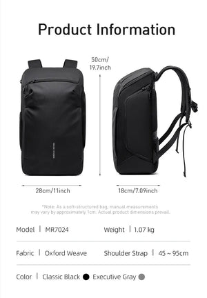 MARK RYDEN MR7024 Large Capacity Waterproof Travel Backpack