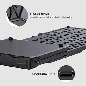 PROTOARC XK01 Mini Foldable Rechargeable Wireless Keyboard